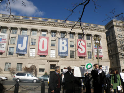chamber of commerce protest rally jobs