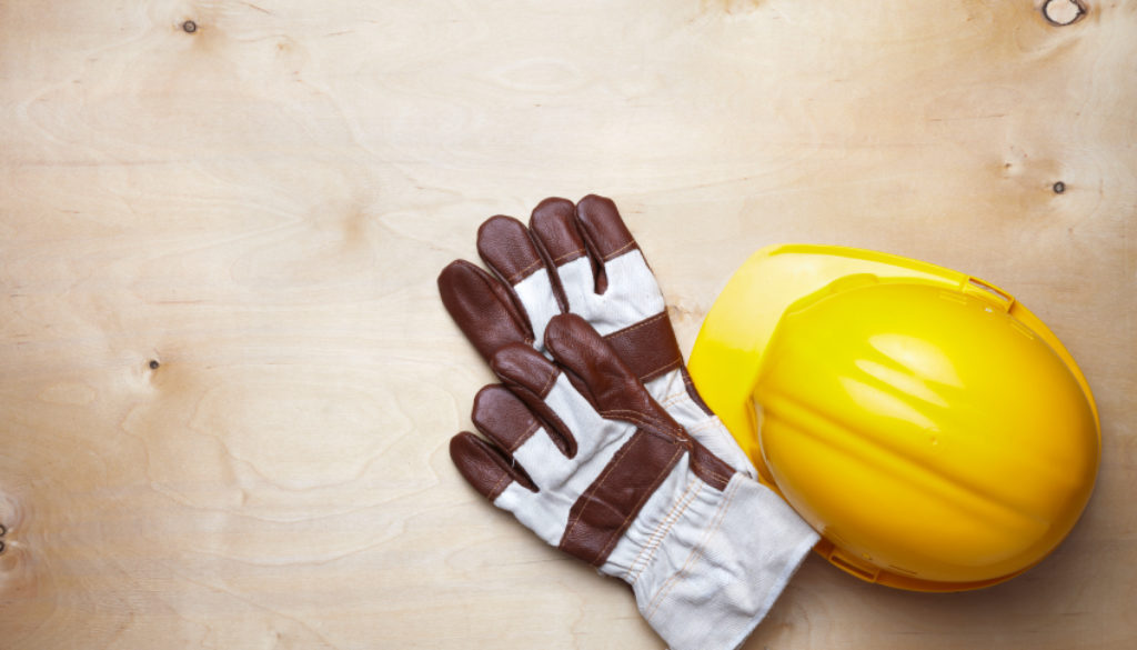 construction background gloves hat safety