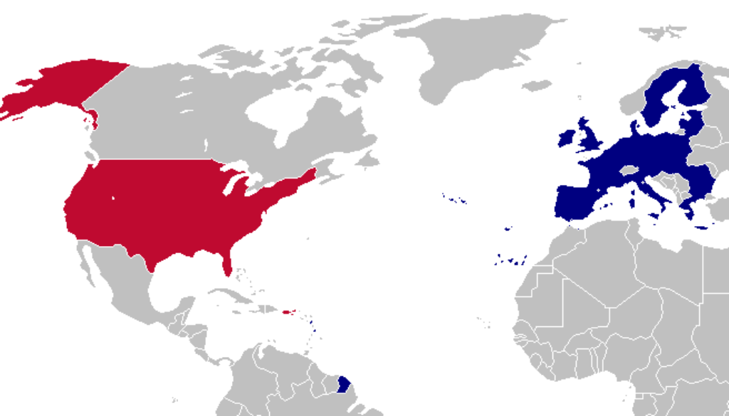 tafta map trade europe eu us usa america