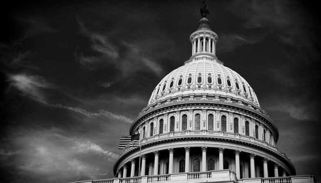 Capitol black and white ominous dark grey gray white black gloomy sad angry us united states congress senate the hill