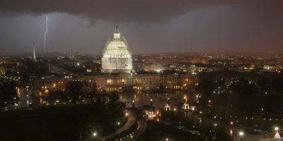 Capitol Lightning washington dc storm thunder clouds dark gloomy angry upset evil mean stormy