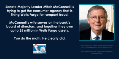 mitch mcconnell wells fargo senator senate majority leader bank wife million assets