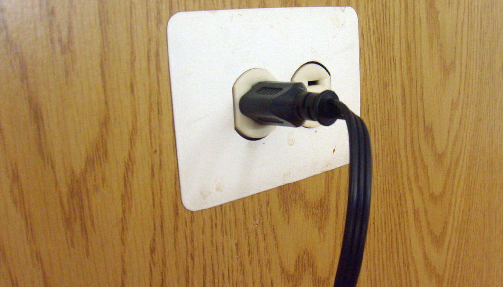 Plug outlet cord electricity power wall