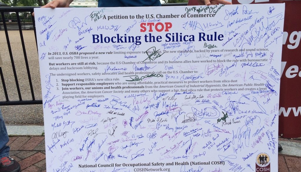 Stop Blocking Silica Rule silica dust