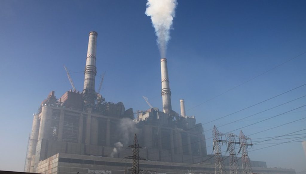 burning coal smog smoke ozone layer hazardous factory train