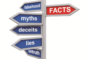 facts and myths sign truth lies liar lie