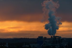 burning coal smog smoke ozone layer hazardous factory train power plant