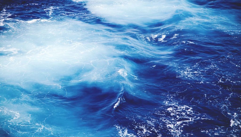 ocean water wave blue sea clean clear foam