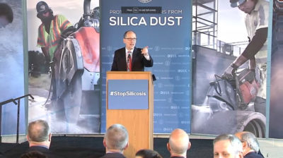 silica rule stop silicosis dangerous hazard employee health worker safety silica dust protections osha