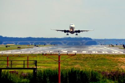 plane takeoff runway