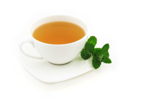tea cup drink leaves